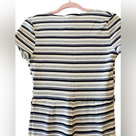 Olivaceous Striped Jumpsuit Size Medium - Picture 5 of 8